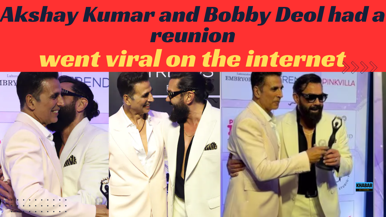 Akshay Kumar and Bobby Deol had a fun reunion at an event in Mumbai