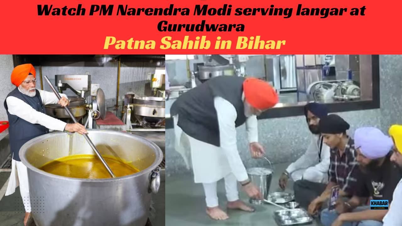 PM Narendra Modi serves langar at Gurudwara Patna Sahib in Bihar |