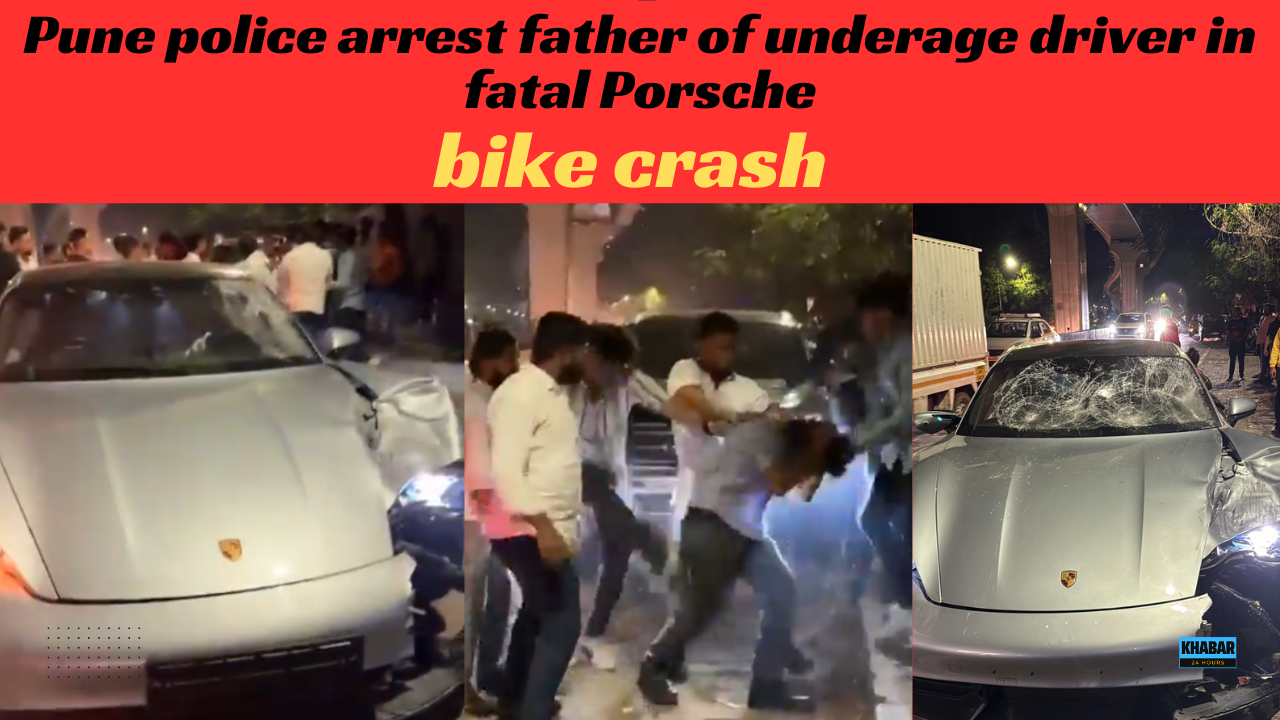 Pune police detain father of minor involved in fatal Porsche-bike collision.